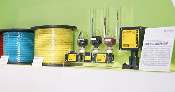 高性能自限溫伴熱帶產品入選安徽創新館展示。 環瑞電熱供圖